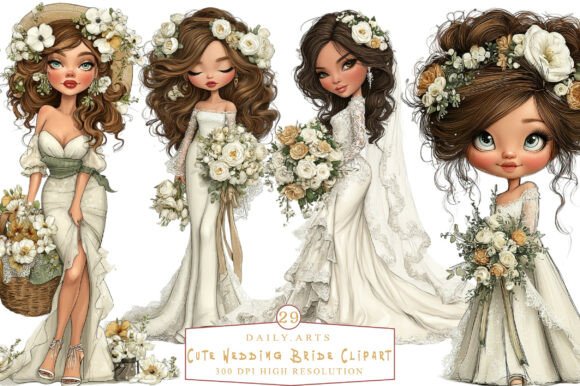Charming Wedding Graphics: 29 Designs for Your Projects