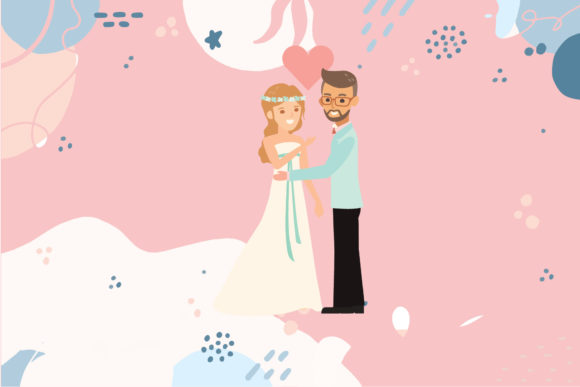 Cute Wedding Couple: A Charming Typeface for Special Projects