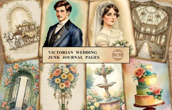 Victorian Wedding Junk Journal Pages: Crafting a Timeless Keepsake