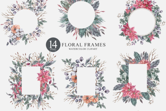 Watercolor Floral Wedding Frames Clipart: Beyond the Invite