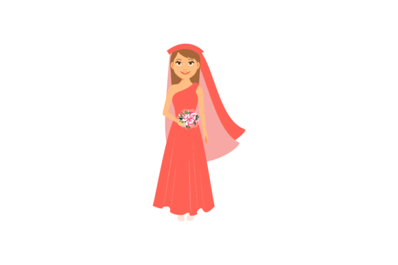 Wedding Beautiful Woman Character: A Design Asset Unpacked