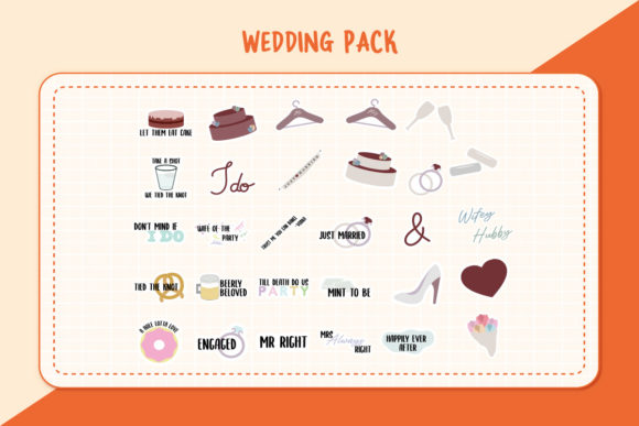 Wedding Clipart Vectors: 15 Elements for Elegant Designs