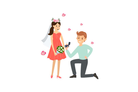 Wedding Concept Couple Character Design: Beyond the Typeface